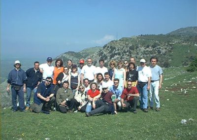 Gruppo a Norma - 2001 gita parapendio a Norma